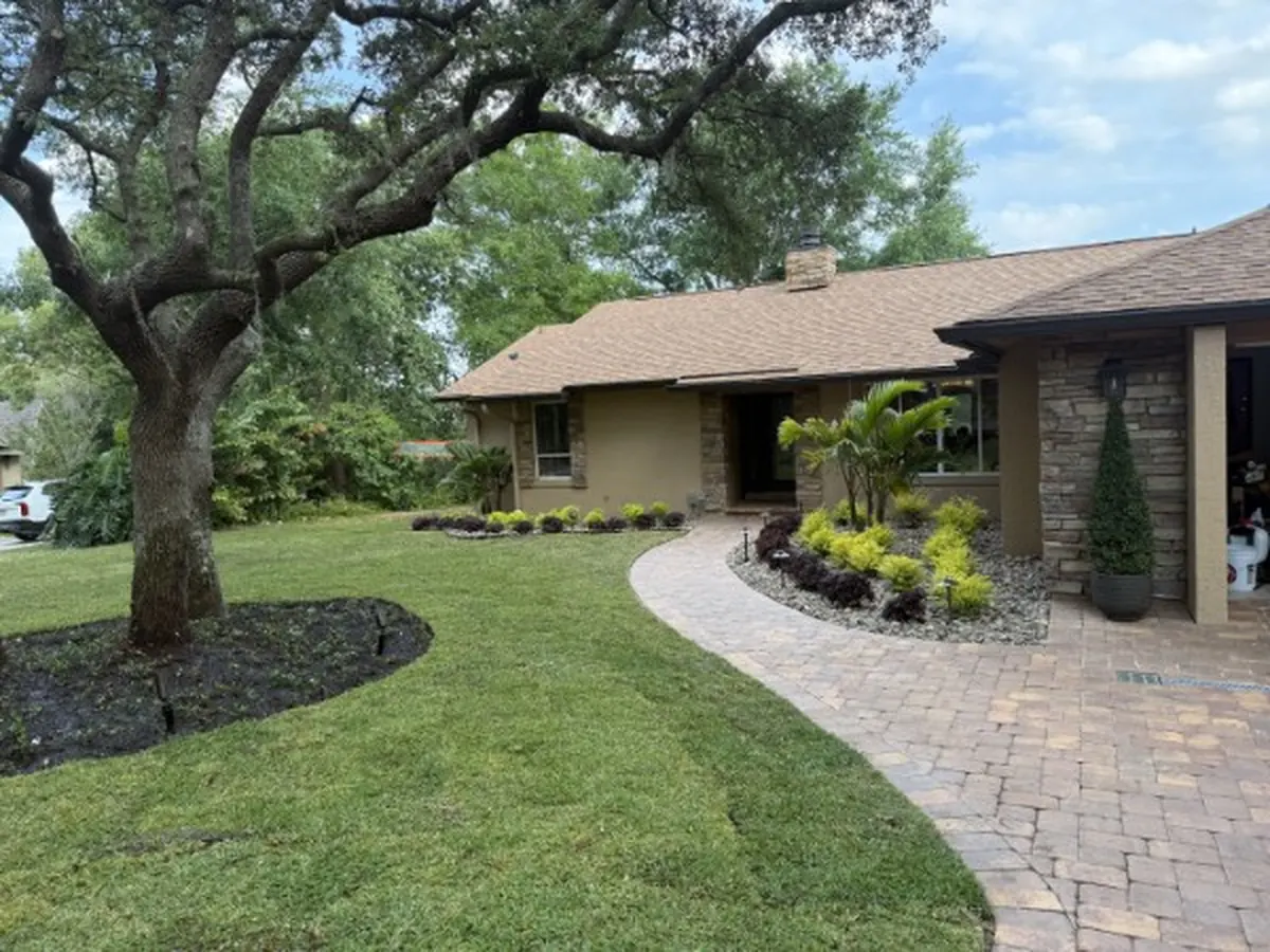 Finished landscape design project in Lake Mary, FL