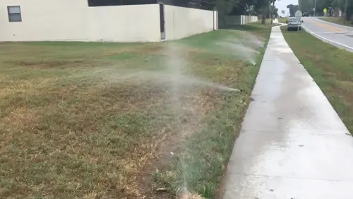New Sprinkler System Installation on a DeLand Frontage