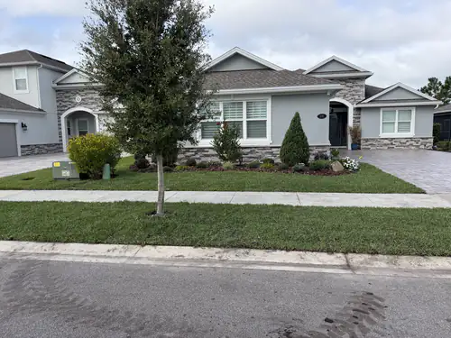 After: new Citra Blue lawn across the front of the Victoria Park home
